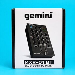 Gemini Audio Equipment MXR-01BT 2-Channel Professional Mixers Bluetooth Input DJ